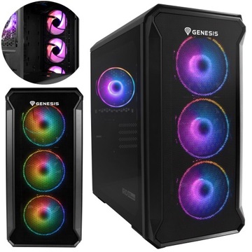 Obudowa Genesis Irid 503 aRGB z oknem 4xLED aRGB