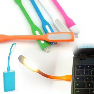 6-СВЕТОДИОДНАЯ СИЛИКОНОВАЯ ГИБКАЯ USB-ЛАМПА ДЛЯ НОУТБУКА, ПРОЧНАЯ