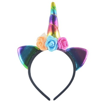 Костюм карнавальный наряд, маскировочная юбка единорога, разноцветная повязка на голову