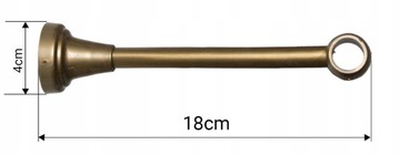 Кронштейн CLASSIC для одинарного карниза fi16