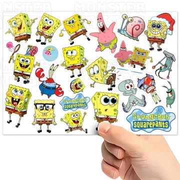 МОЮЩИЕСЯ ВРЕМЕННЫЕ ТАТУ ДЛЯ ДЕТЕЙ ДЕТСКАЯ ГУБКА БОБ ОРИГИНАЛЬНЫЕ ДИЗАЙНЫ