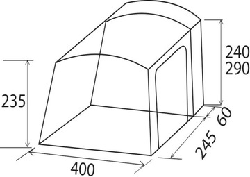 НАДУВНАЯ ТЕНТА VESTHORE BRUNNER HOGAR ДЛЯ ФУРГОНОВ