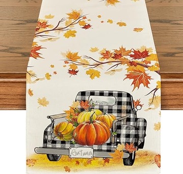 Bieżnik w Dynie Dekoracja Stołu Jesienna 40 x 140 cm