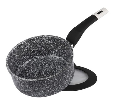 RONDEL GRANITOWY EDENBERG Z POKRYWĄ 18CM 2L PREMIUM SIKILKONOWY RANT
