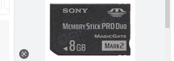 MEMORY STICK PRO- DUO SONY 8 GB mark 2