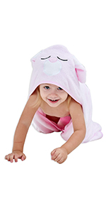 Бамбуковое детское полотенце с капюшоном.