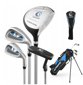 Zestaw kijów golfowych + torba dla dzieci 11-13 lat Costway 4 szt.