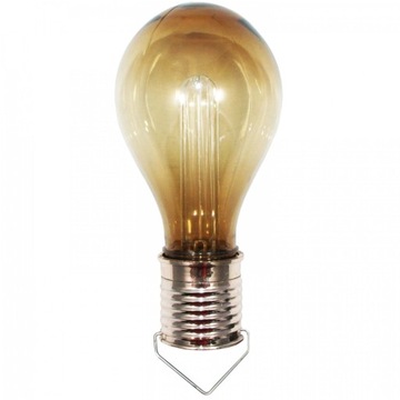Żarówka solarna wisząca złota lampka lampa