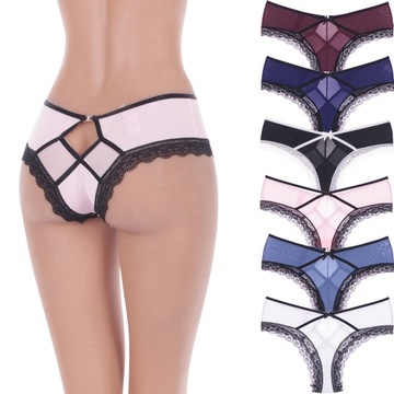 KOMPLET MAJTKI damskie sexy STRING KORONKA Orirose