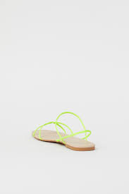 Неоновые босоножки H&M с узкими ремешками Размер. 38