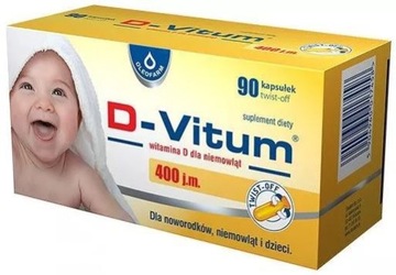 D-Vitum 400 j.m. witamina D dla niemowląt 90 kaps