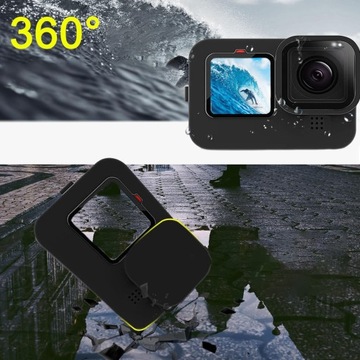Etui Ochronne Silikonowe Zestaw Folii Hartowanych Do Gopro Hero 12 11 10 9