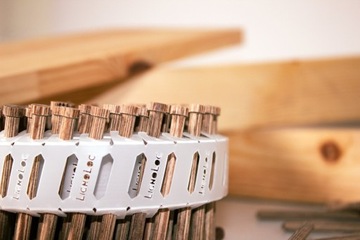 Гвозди пластиковые барабанные ДЕРЕВЯННЫЕ с шляпкой 4,7х58мм BECK LIGNOLOC 867 шт.