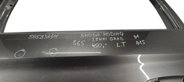 565833311 SKODA KODIAK 2017- DVEŘE LEVÉ ZADNÍ LEVÝ LAK KROUPY