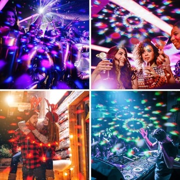 ДИСКО-ЛАМПЫ ДИСКО-ВЕЧЕРИНКА ДОМАШНЯЯ ВЕЧЕРИНКА RGB СВЕТОДИОДНЫЕ СВЕТИЛЬНИКИ СЦЕНА
