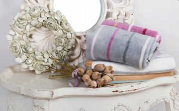 Zaffiro Kocyk bawełniany dziecięcy do wózka - zygz