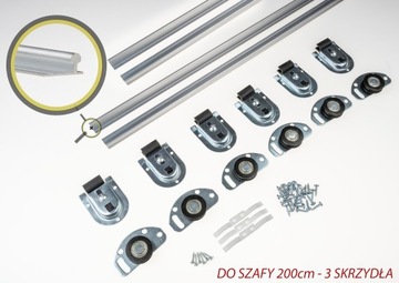 System do drzwi przesuwnych w szafach ATU 2000/3D