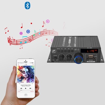 AK380 УСИЛИТЕЛЬ BLUETOOTH ДЛЯ СЕМЕЙНОГО АВТОМОБИЛЯ
