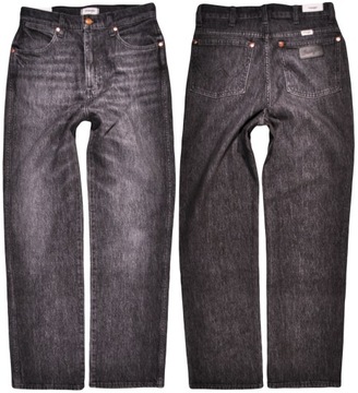 WRANGLER spodnie SLIM black REGULAR jeans WILSD WEST _ W30 L34