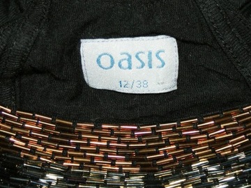 Oasis RZYMIANKA sukienka BOKSERKA lejąca CEKINY 40