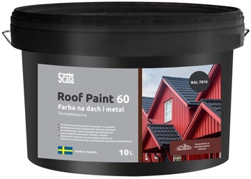 FARBA SCALA ROOF PAINT 60 10L DO DACHÓW RAL 7016