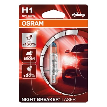 Żarówka Osram H1 12V 55W Night Breaker LASER 3200K 1szt.