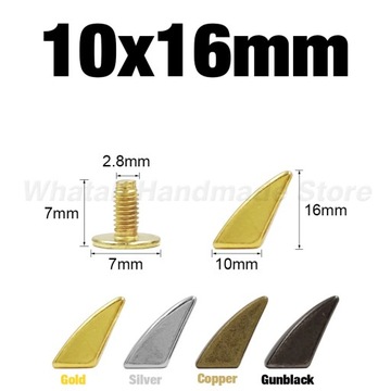 Заклепки с шипами-пулями для кожаных заклепок в стиле панк и крутые шипы в стиле панк для