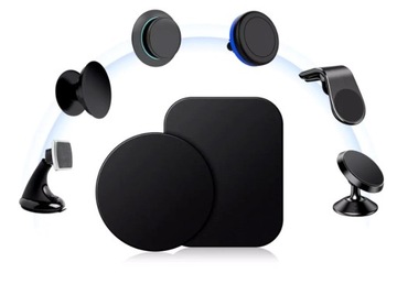 2x МЕТАЛЛИЧЕСКАЯ ПЛАСТИНА ДЛЯ МАГНИТНОГО ДЕРЖАТЕЛЯ ТЕЛЕФОНА МАГНИТ 40 мм