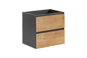 Szafka łazienkowa wisząca pod umywalkę 60 cm Monako Grey Oak
