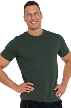 T-shirt męski MORAJ bawełniany 100% C. ZIELONY XXL