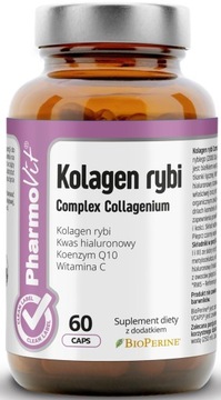 PHARMOVIT KOLAGEN RYBI 60 KWAS HIALURONOWY KOENZYM