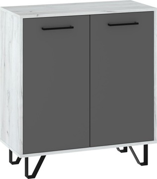 meble BIP 02 komoda 2D craft biały / grafit