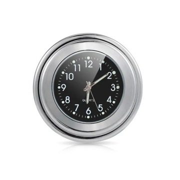 Motorcycle Watch Clock Thermometer Motor 22-25MM Handlebar Mount Dia~73098