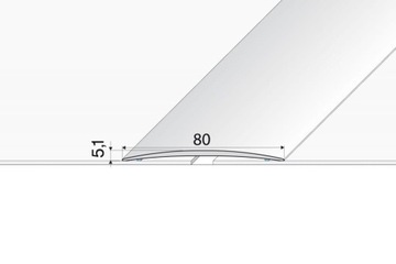 LISTWA progowa łączeniowa szeroka 80mm A71 EFFECTOR 200cm