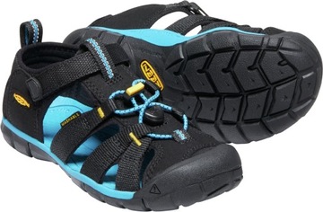 SANDAŁY DZIECIĘCE KEEN SEACAMP II BLACK YELLOW 32/33 1025141