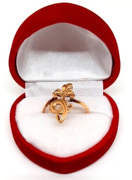 Złoty pierścionek Kwiat PR.585 W:2,78gr R.17 InterSKLEP