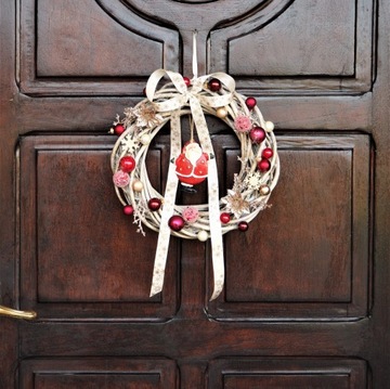 РОЖДЕСТВЕНСКИЙ ВЕНОК, ДВЕРНОЙ ЦЕНТР со СВ. НИКОЛАЙ