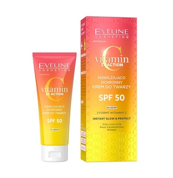Eveline 3x witamina C Nawilżająco-ochronny krem do twarzy SPF 50