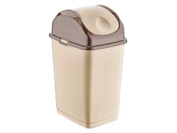 Kosz na śmieci odpady uchylny Slim 10L Cappucino