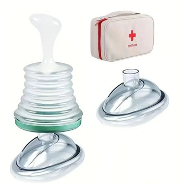 Respiratory Trainer Suffocation First Aid Mask Artificial Cardiopulmonary