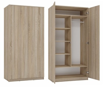 SZAFA GARDEROBA MALWA SD-90 DĄB SONOMA