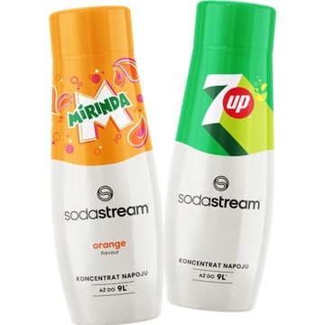 SODASTREAM Zestaw koncentratów MIRINDA + 7UP