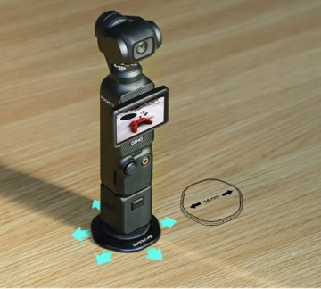 Прочный неодимовый магнитный держатель с резьбой 1/4 для DJI Osmo Pocket 3