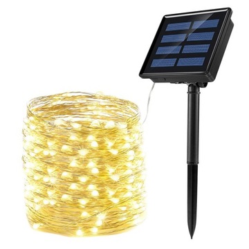 Садовые фонари на солнечных батареях Fairy 100/200 LED Рождественский сад для улицы