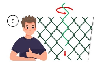 СЕТКА ПОКРЫТАЯ ПВХ – ВЫСОТА 1,50 М, ПРОВОЛОКА 3,2 ММ -