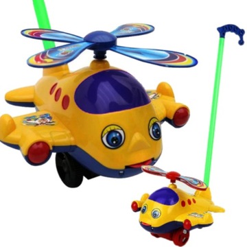 PCHACZ DLA DZIECKA PCHANKA HELIKOPTER NA KIJU ZABAWKA DO NAUKI CHODZENIA