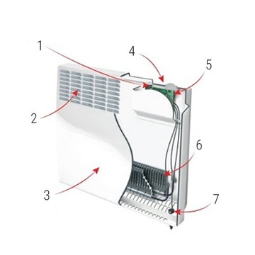 Atlantic F-119 2500Вт МОБИЛЬНЫЙ электрообогреватель
