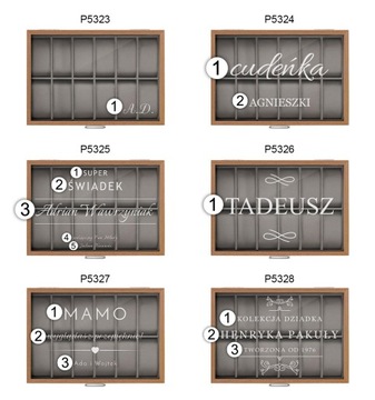 КОРОБКА-ОРГАНИЗАТОР ДЛЯ ЧАСОВ С ГРАВИРОВКОЙ 12 шт + БЕСПЛАТНО
