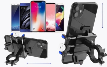 MOCNY UCHWYT REGULOWANY ROWEROWY NA TELEFON MOTOCYKL KIEROWNICĘ QUADA
