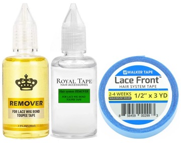 2x Remover + Taśma Tape Rolka Przedłużanie Włosów